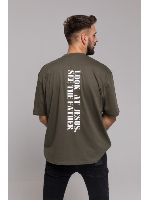  LOOK AT JESUS SEE THE FATHER oversize tricou unisex