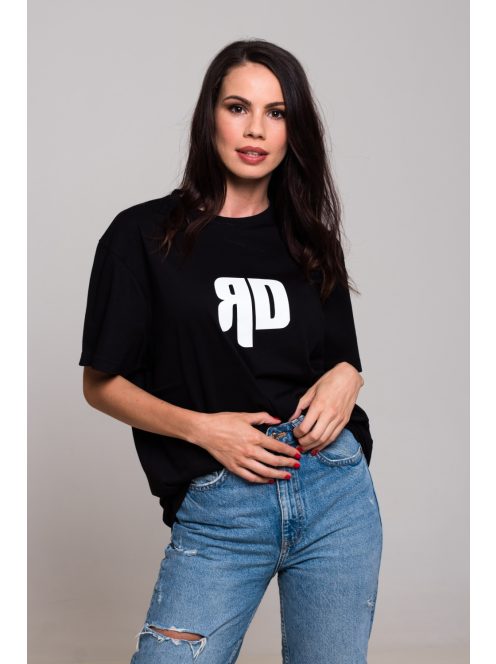 RD CLASSIC fekete unisex póló