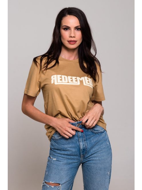 REDEEMED CLASSIC NEW tricou unisex culoarea nisipului