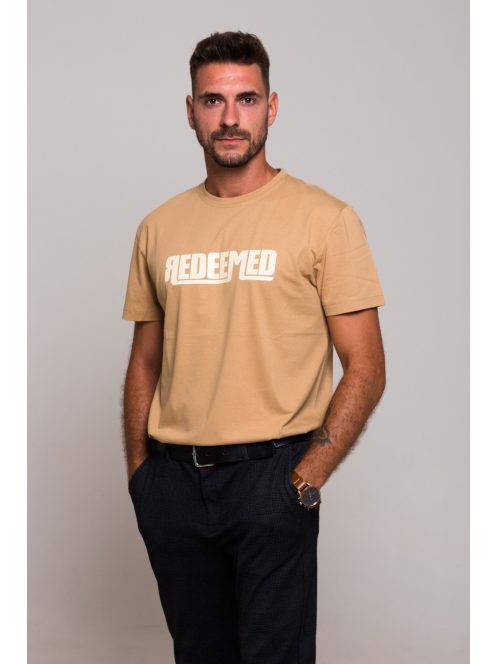 REDEEMED CLASSIC NEW tricou unisex culoarea nisipului