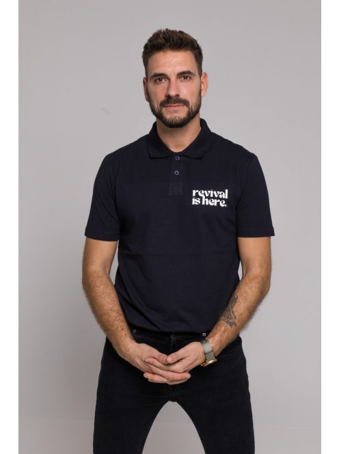 REVIVAL IS HERE tricou pentru bărbați cu guler